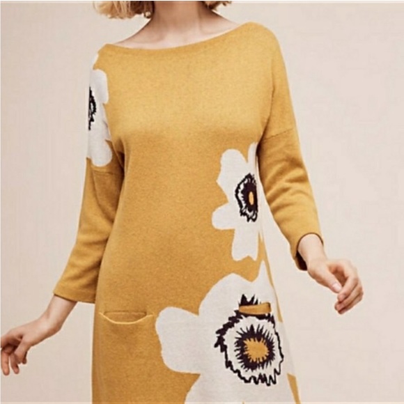 Anthropologie Field Flower Sweater Dress Small - Picture 5 of 6